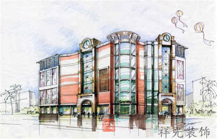 设计师手绘效果图